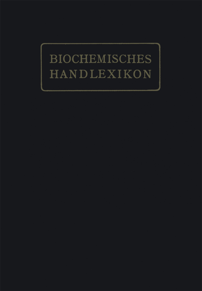 Biochemisches Handlexikon