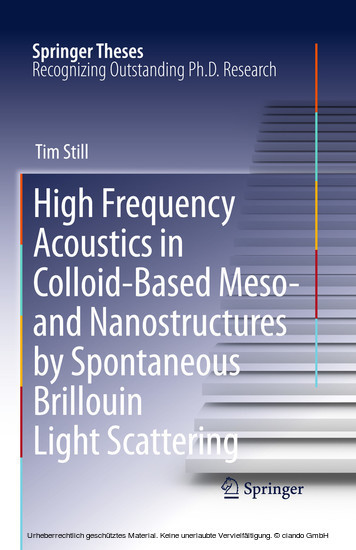 High Frequency Acoustics in Colloid-Based Meso- and Nanostructures by Spontaneous Brillouin Light Scattering
