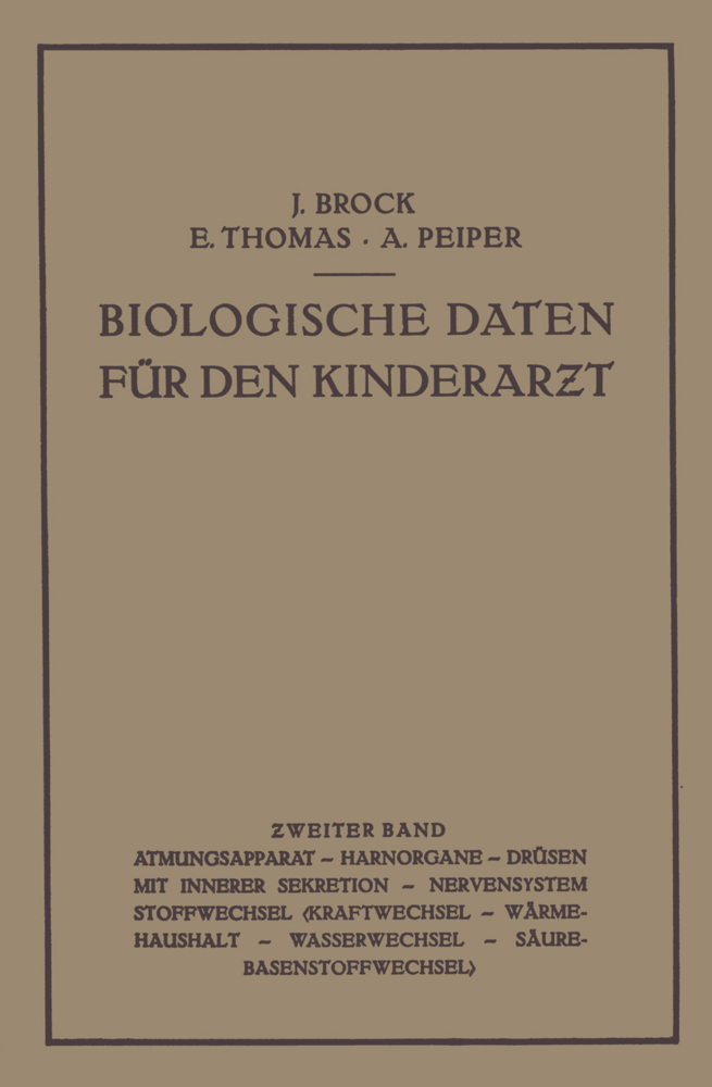 Biologische Daten für den Kinderarzt