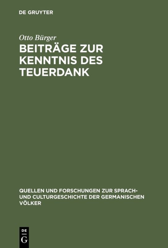 Beiträge zur Kenntnis des Teuerdank