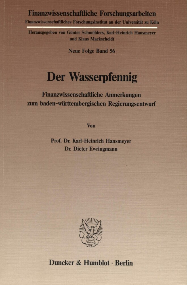 Der Wasserpfennig.