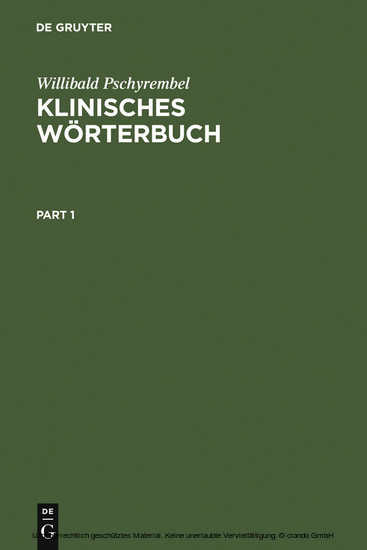 Klinisches Wörterbuch