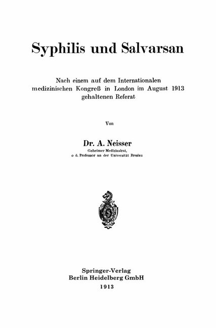 Syphilis und Salvarsan