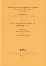 Deutsche Apotheker-BiographieErgänzungsband II