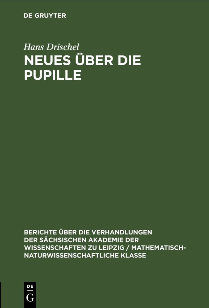Neues über die Pupille
