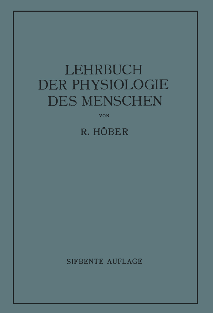 Lehrbuch der Physiologie des Menschen