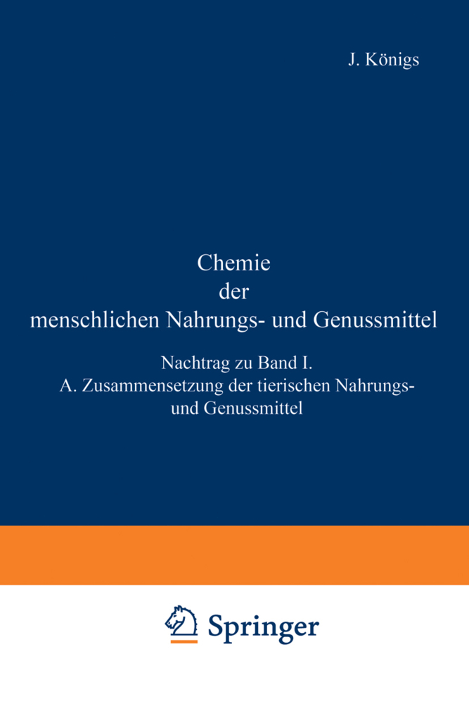 Chemie der menschlichen Nahrungs- und Genussmittel