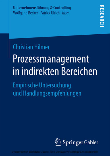 Prozessmanagement in indirekten Bereichen