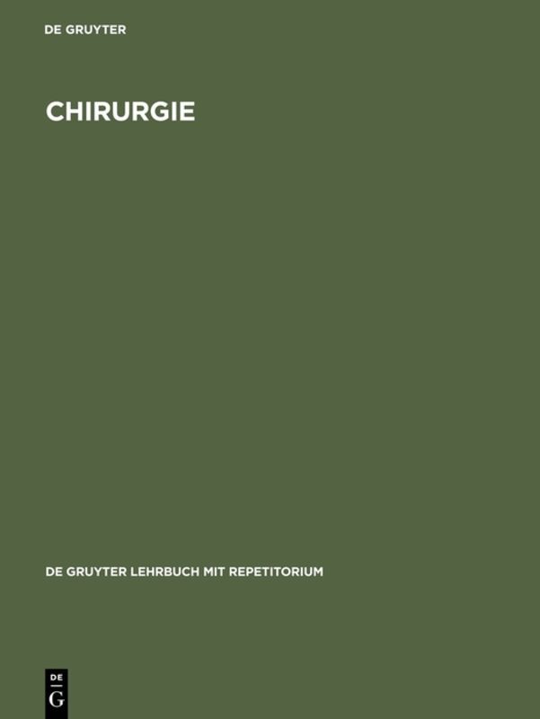 Chirurgie mit Repetitorium