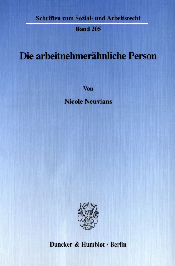 Die arbeitnehmerähnliche Person.