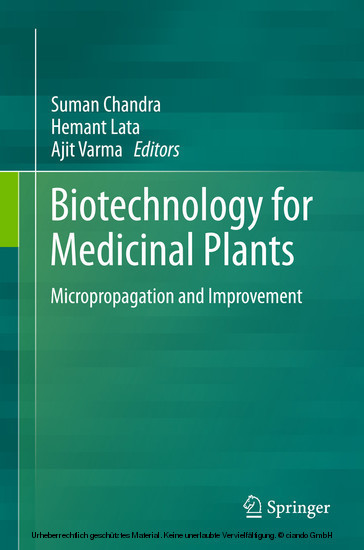 Biotechnology for Medicinal Plants