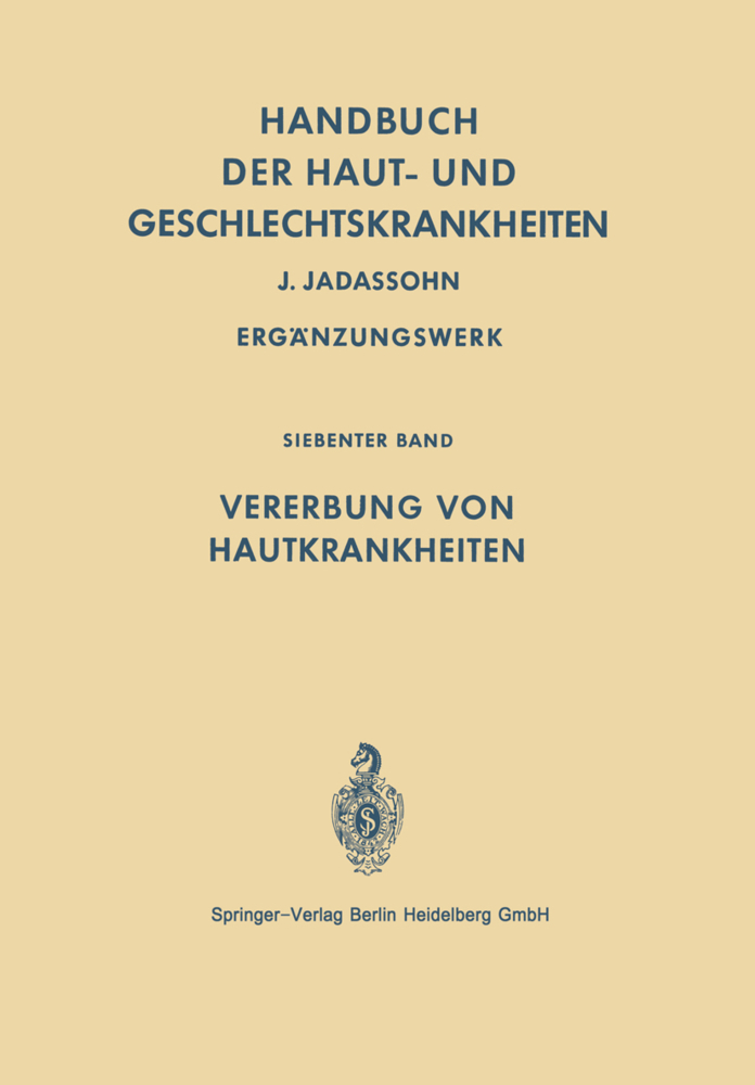 Handbuch der Haut- und Geschlechtskrankheiten, 2 Tle.