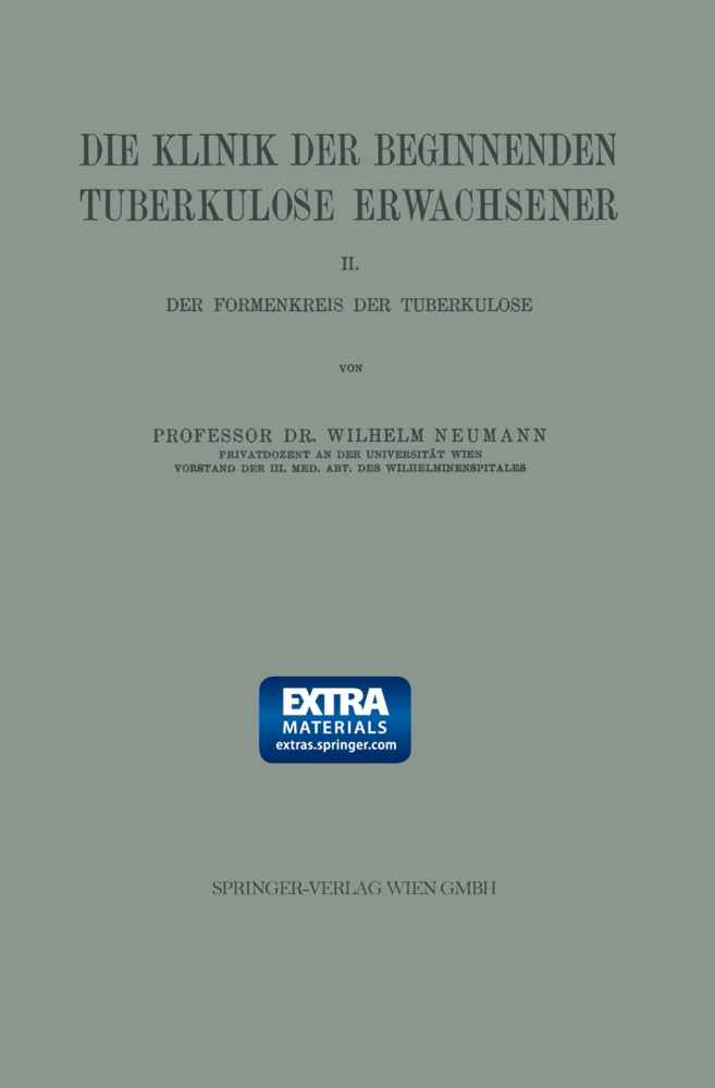 Die Klinik der Beginnenden Tuberkulose Erwachsener