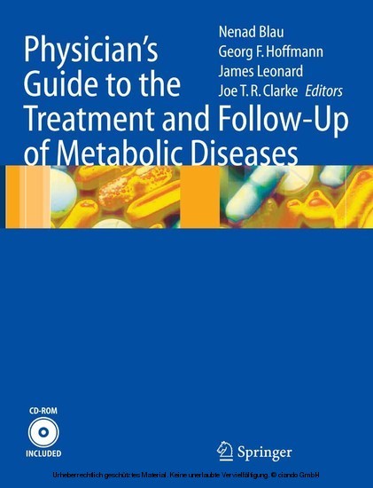 Physician's Guide to the Treatment and Follow-Up of Metabolic Diseases
