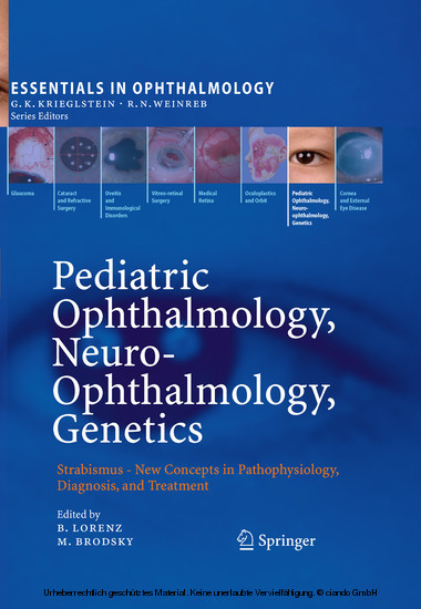 Pediatric Ophthalmology, Neuro-Ophthalmology, Genetics