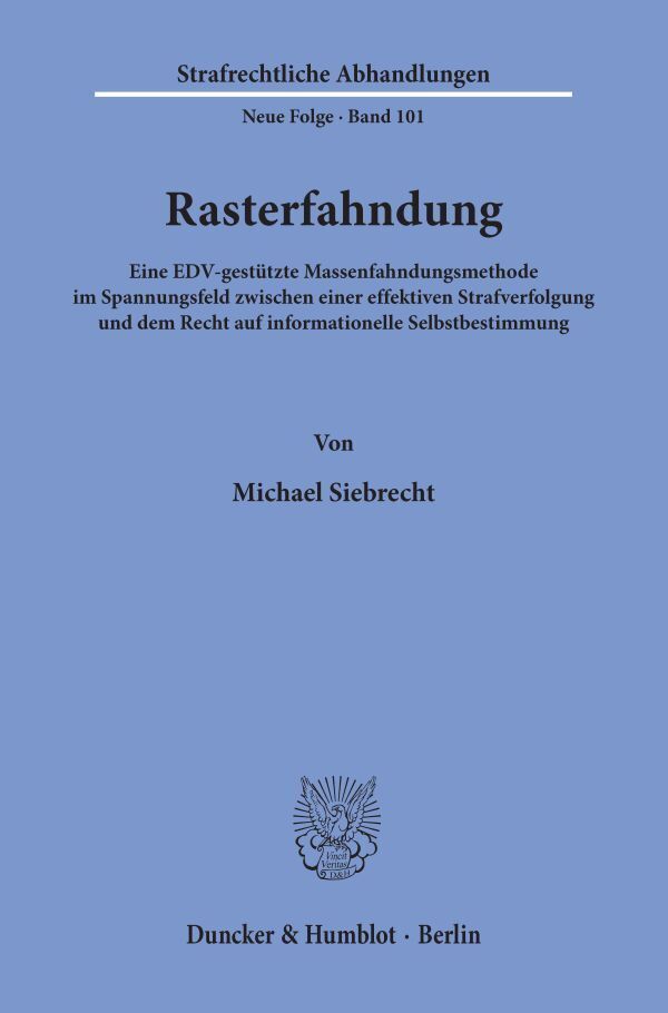 Rasterfahndung.
