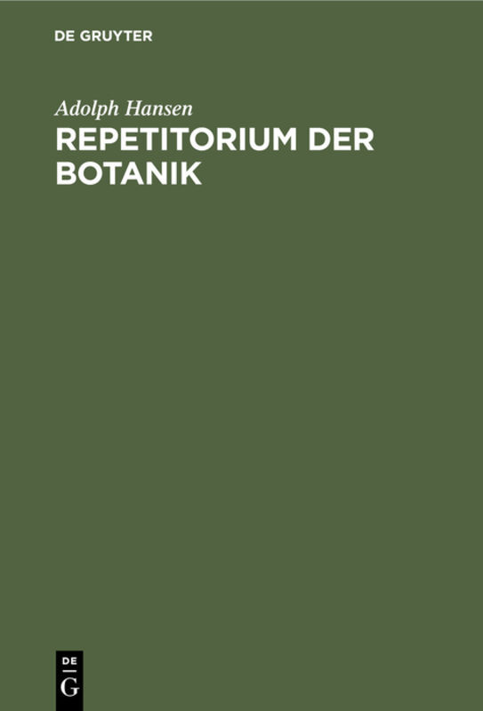 Repetitorium der Botanik