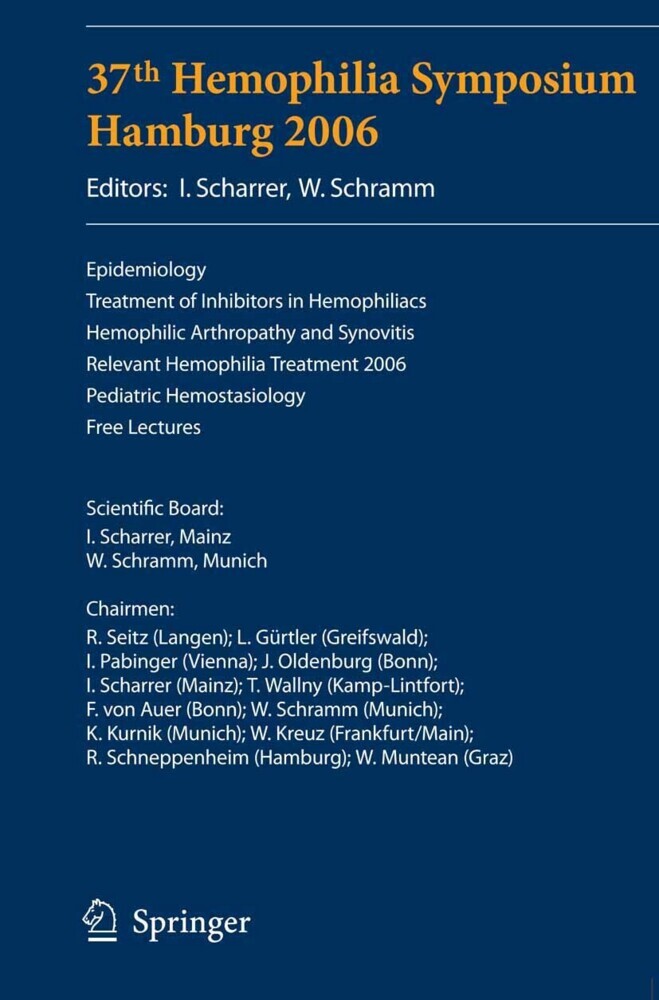 37th Hemophilia Symposium Hamburg 2006