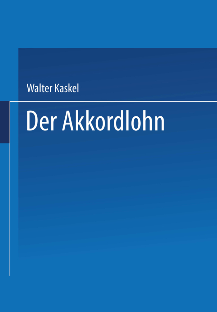 Der Akkordlohn