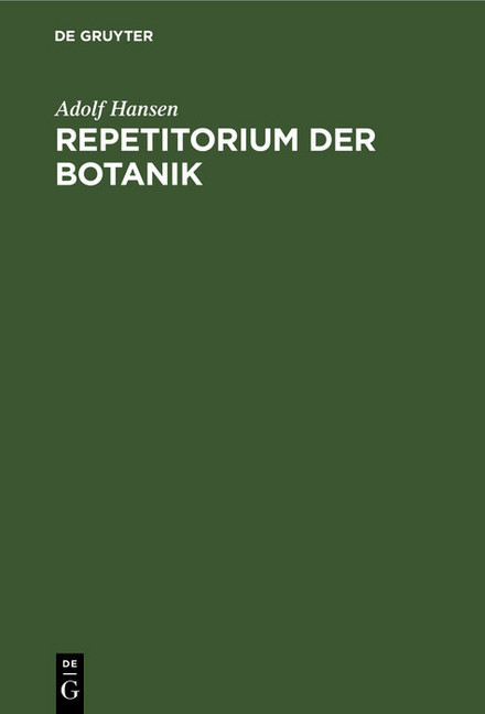 Repetitorium der Botanik