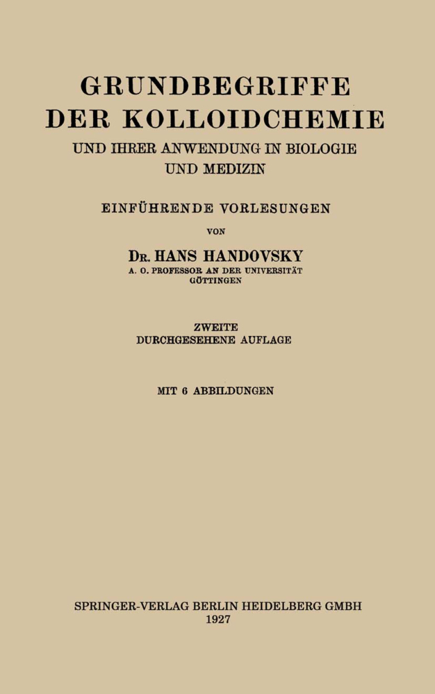 Grundbegriffe der Kolloidchemie