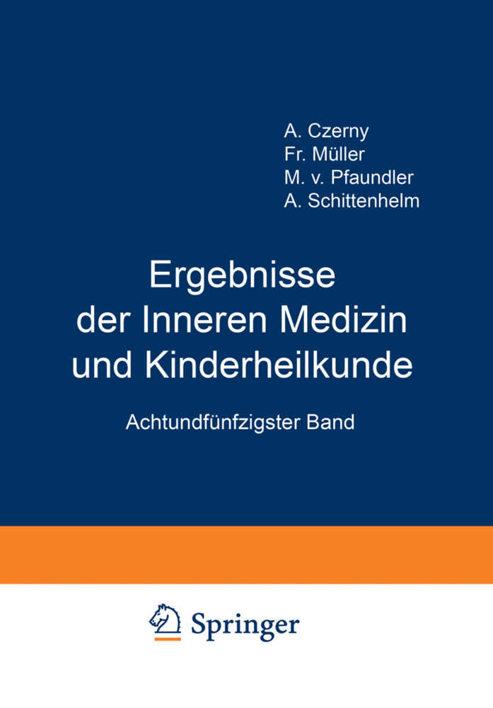 Ergebnisse der Inneren Medizin und Kinderheilkunde