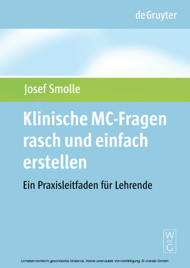 Klinische MC-Fragen rasch und einfach erstellen