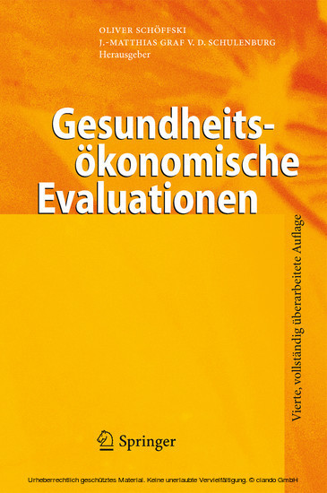 Gesundheitsökonomische Evaluationen