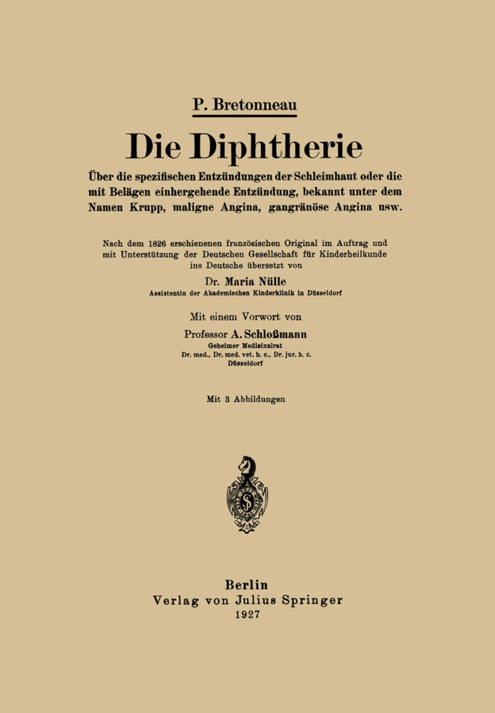 Die Diphtherie