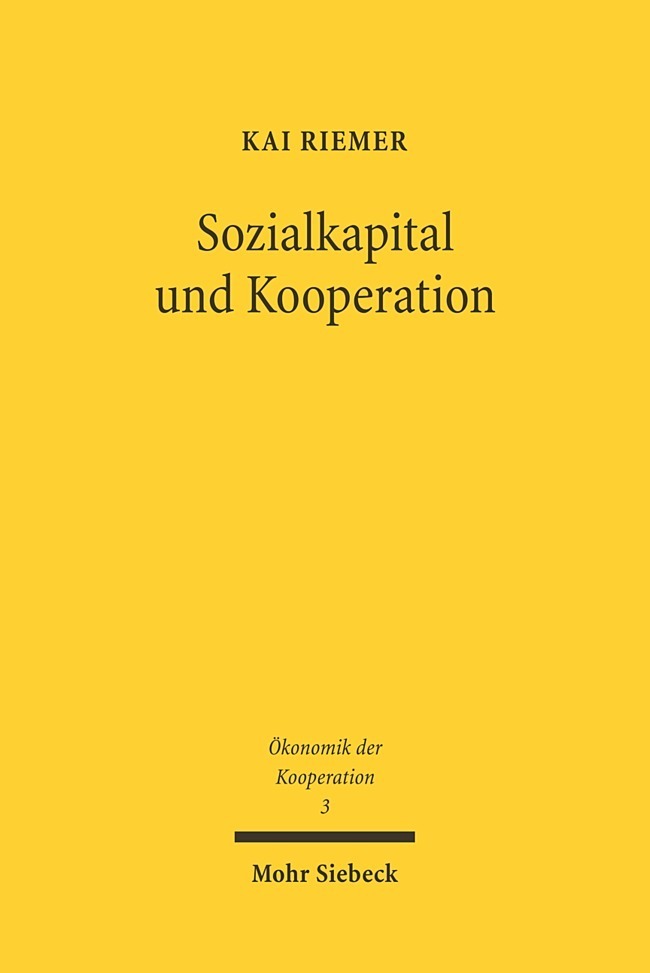 Sozialkapital und Kooperation
