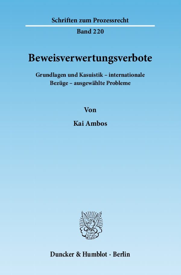 Beweisverwertungsverbote