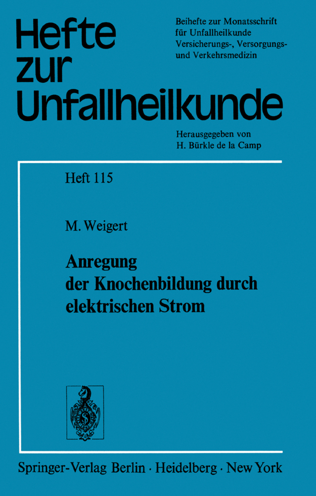 Anregung der Knochenbildung durch elektrischen Strom Anregung der Knochenbildung durch elektrischen Strom
