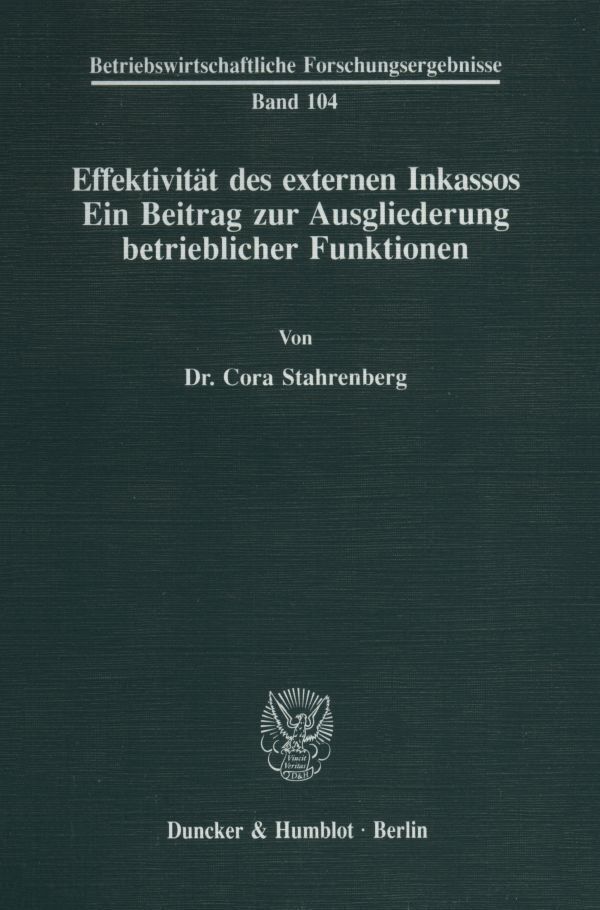 Effektivität des externen Inkassos