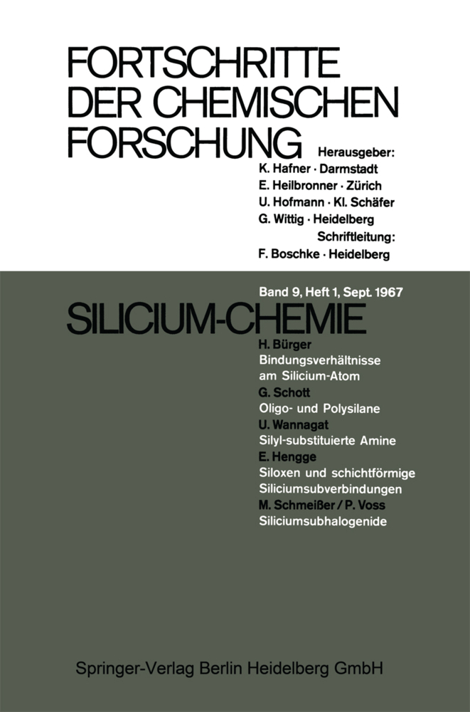 Fortschritte der Chemischen Forschung, 4 Bde.. Tl.1