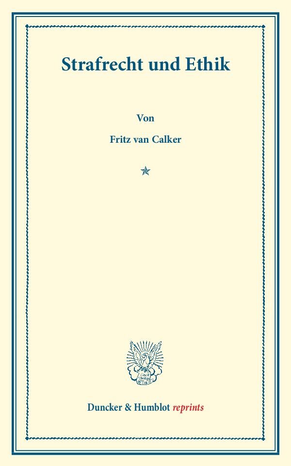 Strafrecht und Ethik