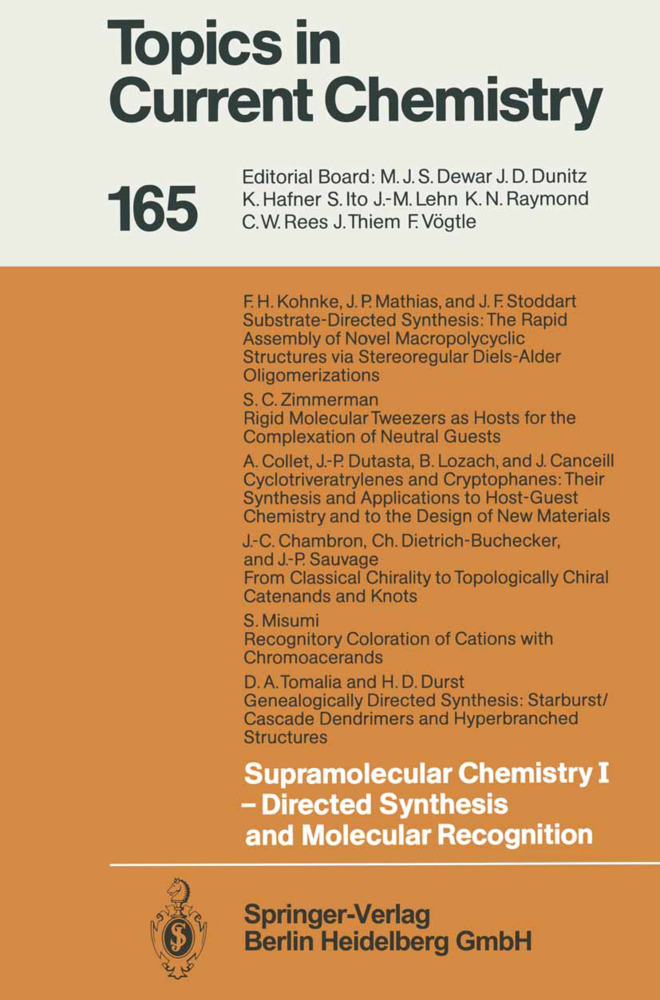 Supramolecular Chemistry I - Directed Synthesis and Molecular Recognition