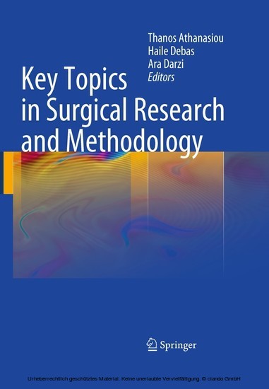 Key Topics in Surgical Research and Methodology