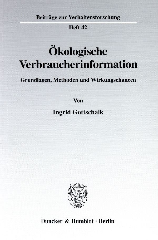 Ökologische Verbraucherinformation.