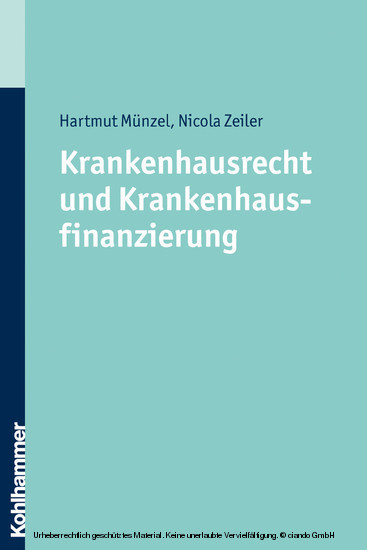 Krankenhausrecht und Krankenhausfinanzierung