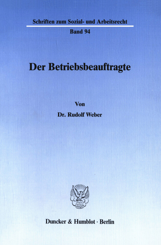 Der Betriebsbeauftragte.