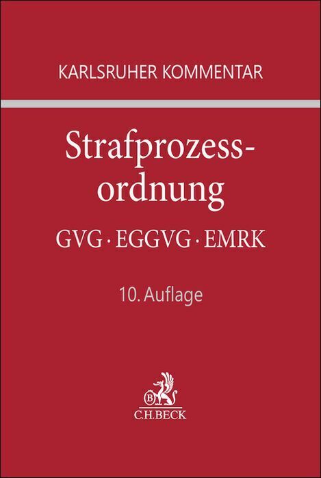 Karlsruher Kommentar zur Strafprozessordnung. StPO