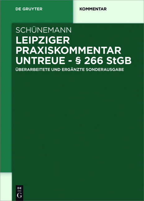 Leipziger Praxiskommentar Untreue - 266 StGB