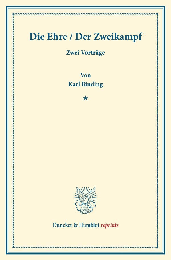 Die Ehre / Der Zweikampf