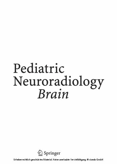 Pediatric Neuroradiology