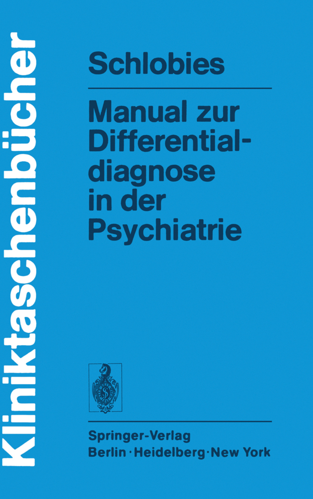Manual zur Differentialdiagnose in der Psychiatrie