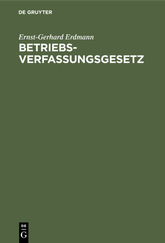 Betriebsverfassungsgesetz