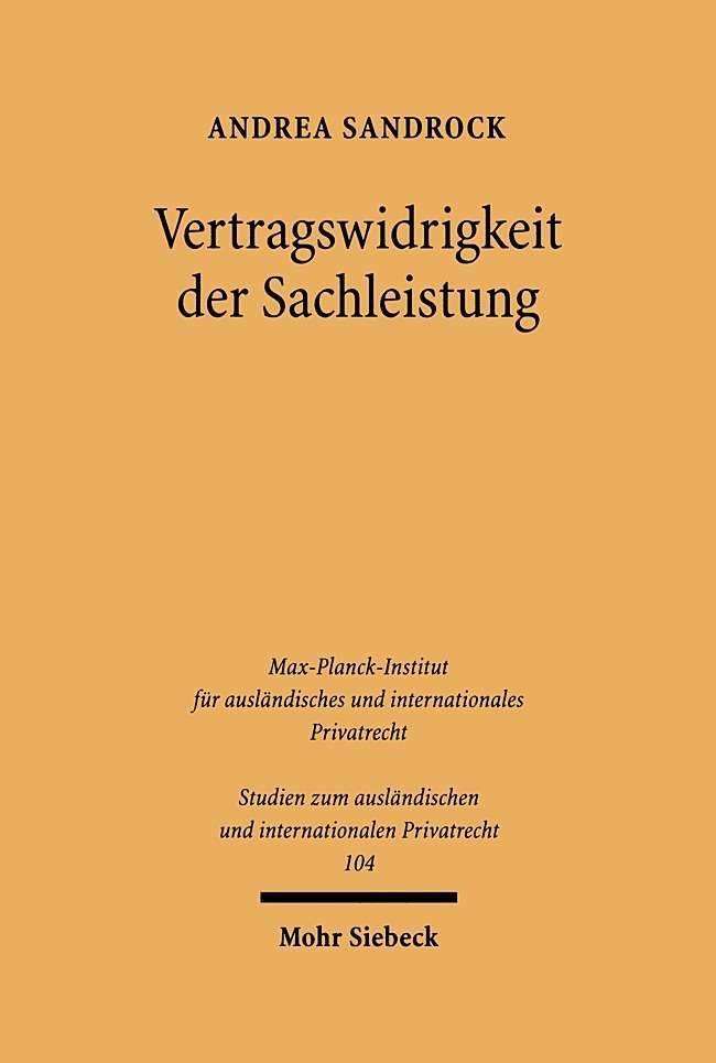 Vertragswidrigkeit der Sachleistung