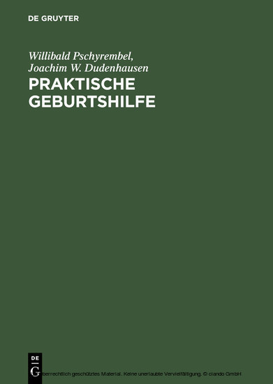 Praktische Geburtshilfe