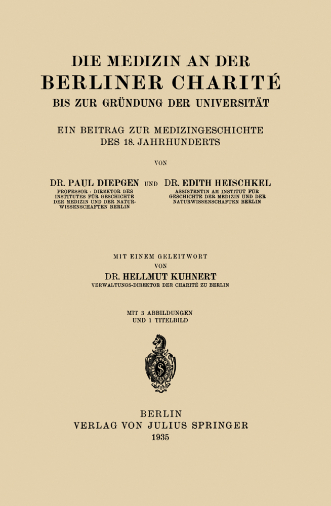 Die Medizin an der Berliner Charité bis zur Gründung der Universität