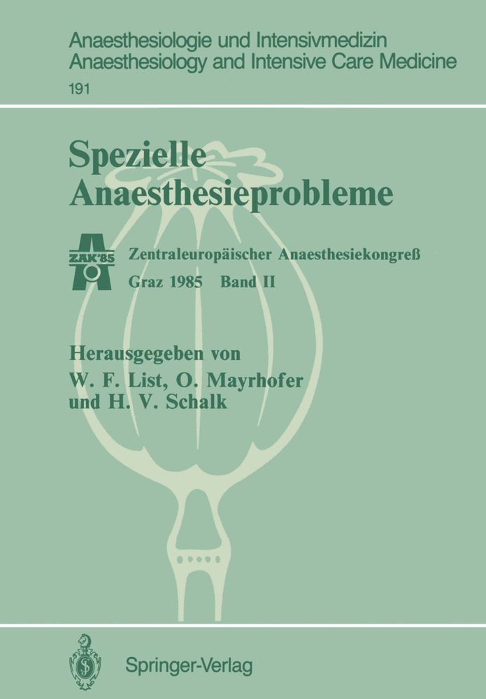 Spezielle Anaesthesieprobleme